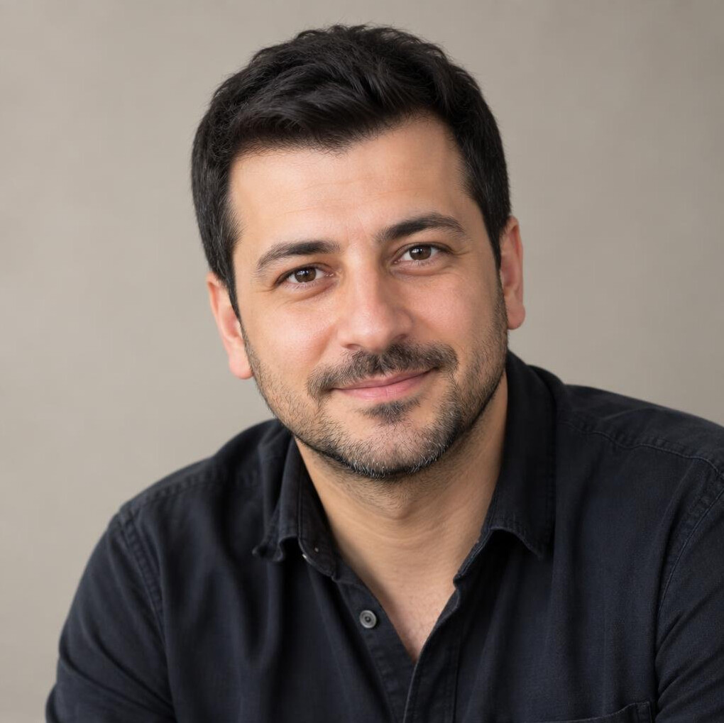 Portrait of a Turkish man with a beard