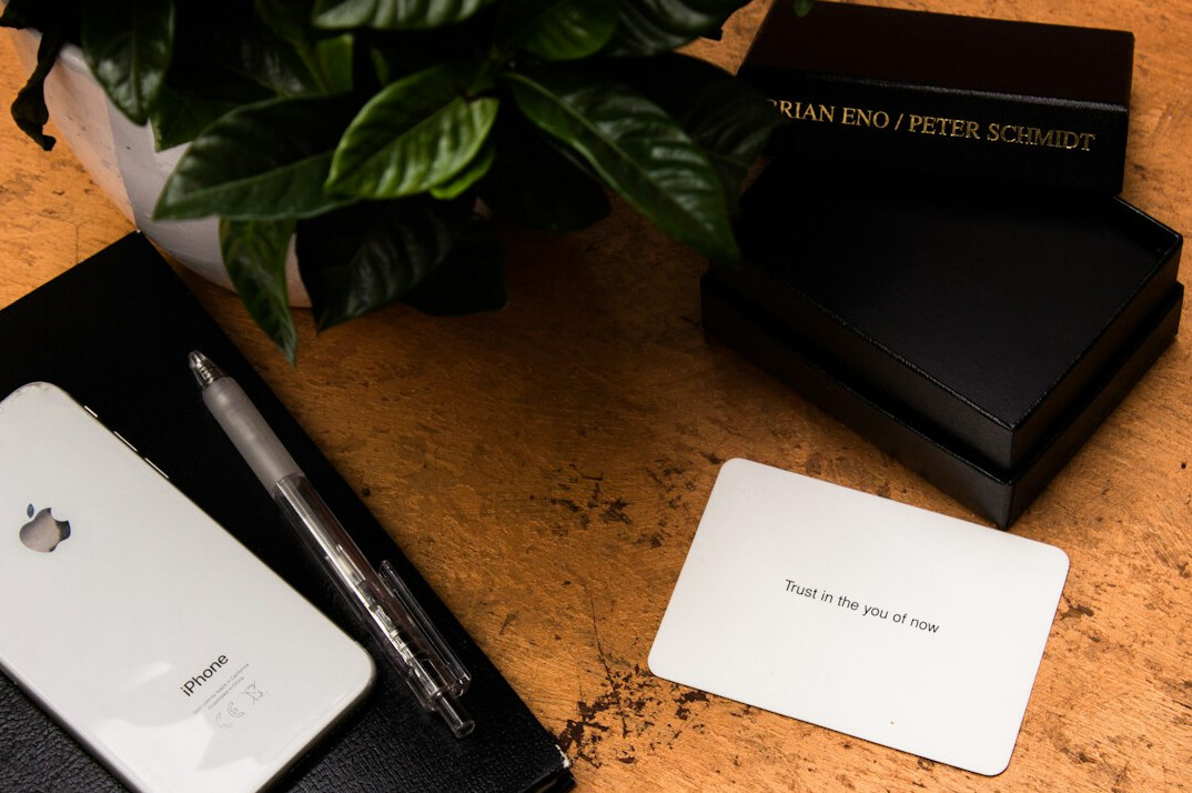 Notebook with handwritten notes and pen on a desk
